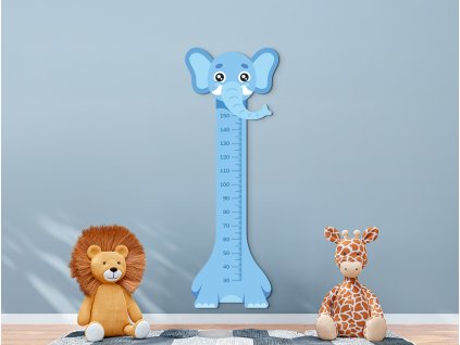 Detský meter na stenu Sloník (Dimensioni del quadro 190 x 68 cm, Finitura Lucido)