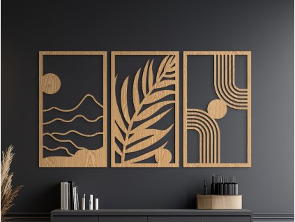 Viacdielny drevený obraz Letný vánok (Dimensioni del quadro 89 x 162 cm, Colore del quadro Antracite)