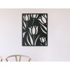 Drevený obraz Rozkvitnuté tulipány (Dimensioni del quadro 82,5 x 65 cm, Colore del quadro Antracite)