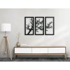 3-dielny obraz Strom vo vetre (Dimensioni del quadro 55 x 89 cm, Colore del quadro Antracite)
