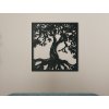 Drevený obraz Strom s koreňmi (Dimensioni del quadro 68 x 65 cm, Colore del quadro Antracite)