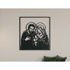 Vyrezávaný obraz Svätá rodina (Dimensioni del quadro 65 x 60 cm, Colore del quadro Antracite)