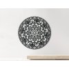 Drevená mandala Kruh (Dimensioni del quadro 89 x 89 cm, Colore del quadro Antracite)