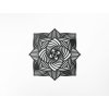 Vyrezávaná drevená mandala Ruža (Dimensioni del quadro 89 x 89 cm, Colore del quadro Antracite)