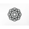 3D drevená mandala Kvet (Dimensioni del quadro 89 x 89 cm, Colore del quadro Antracite)