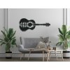 Drevená nálepka na stenu Gitara (Dimensioni del quadro 55,5 x 133 cm, Colore del quadro Antracite)