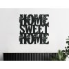 Drevená nálepka na stenu Home Sweet Home (Dimensioni del quadro 89 x 89 cm, Colore del quadro Antracite)
