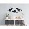 3-dielna nálepka do detskej izby Jurský svet (Dimensioni del quadro 29 x 89 cm, Colore del quadro Antracite)