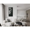 Drevený obraz Striehnuci tiger (Dimensioni del quadro 89 x 40 cm, Colore del quadro Antracite)