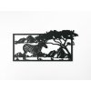 Drevený obraz Zebra v savane (Dimensioni del quadro 42,5 x 89 cm, Colore del quadro Antracite)