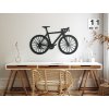 Drevená nálepka na stenu Bicykel (Dimensioni del quadro 51,5 x 89 cm, Colore del quadro Antracite)