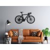 Drevená nálepka na stenu Bicykel (Dimensioni del quadro 51,5 x 89 cm, Colore del quadro Antracite)
