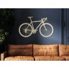 Drevená nálepka na stenu Bicykel (Dimensioni del quadro 51,5 x 89 cm, Colore del quadro Antracite)