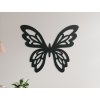 Drevená nálepka Ornamentálny motýľ (Dimensioni del quadro 53 x 65 cm, Colore del quadro Antracite)
