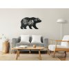 Nálepka na stenu Medveď a noc v horách (Dimensioni del quadro 50 x 89 cm, Colore del quadro Antracite)
