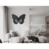 Drevená nálepka na stenu Čarovný motýľ (Dimensioni del quadro 65 x 89 cm, Colore del quadro Antracite)