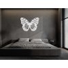 Drevená nálepka na stenu Čarovný motýľ (Dimensioni del quadro 65 x 89 cm, Colore del quadro Antracite)