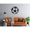 Drevená nálepka Futbalová lopta (Dimensioni del quadro 65 x 65 cm, Colore del quadro Antracite)