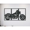 3-dielny obraz na stenu Motorka (Dimensioni del quadro 73 x 133 cm, Colore del quadro Antracite)