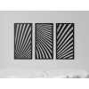 3-dielny obraz z dreva Zebrí motív (Dimensioni del quadro 89 x 148,5 cm, Colore del quadro Antracite)