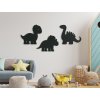 Nálepka do detskej izby Dinosauríky (Dimensioni del quadro 58,5 x 133 cm, Colore del quadro Antracite)