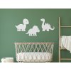 Nálepka do detskej izby Dinosauríky (Dimensioni del quadro 58,5 x 133 cm, Colore del quadro Antracite)