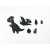 Set di adesivi Dinosaurini (6 pz) (Colore del quadro Grigio)