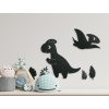Set di adesivi Dinosaurini (6 pz) (Colore del quadro Grigio)