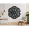Drevená mandala na stenu Kvety (Dimensioni del quadro 175 x 157,5 cm, Colore del quadro Antracite)