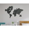 Moderná dekorácia mapa sveta na stenu (Dimensioni del quadro 87 x 133 cm, Colore del quadro Antracite)