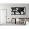 Viacdielny obraz Mapa sveta na stenu (Dimensioni del quadro 89 x 173 cm, Colore del quadro Antracite)