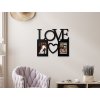 Drevený fotorámik Love so srdiečkom (Colore del quadro Antracite)