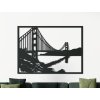 Obraz Most Golden Gate, San Francisco (Dimensioni del quadro 89 x 122 cm, Colore del quadro Antracite)