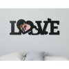Fotorámik na stenu LOVE (Dimensioni del quadro 13 x 39 cm, Colore del quadro Antracite)