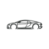 Quadro moderno Bugatti Chiron (Colore del quadro Grigio, Dimensioni del quadro 15,5 x 60 cm)