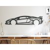 Obraz Lamborghini 22 Aventador SVJ (Dimensioni del quadro 31,5 x 133 cm, Colore del quadro Antracite)