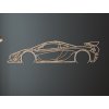Drevený obraz McLaren P1 GTR (Dimensioni del quadro 33 x 133 cm, Colore del quadro Antracite)