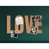 Korkový nápis Love (Dimensioni del quadro 36 x 70 cm)