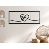 Obraz na stenu Srdce v ráme (Dimensioni del quadro 52 x 133 cm, Colore del quadro Antracite)