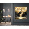 Quadro multidirezionale Cascata d’oro (Dimensioni del quadro 71 x 71 cm, Finitura Opaco)