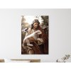 Obraz V náručí Dobrého pastiera (Formato del quadro A1, Colore della cornice Senza cornice, Finitura 3D)