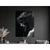 Čiernobiely obraz Trpiaci Spasiteľ (Formato del quadro A1, Colore della cornice Senza cornice, Finitura 3D)