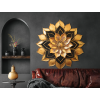 Mandala floreale Tocco d’oro (Dimensioni del quadro 33,5 x 33 cm, Finitura Opaco)