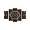 Mandala multidirezionale Nucleo d’oro (Dimensioni del quadro 70 x 104,5 cm, Finitura Opaco)