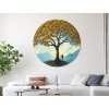 Okrúhly Strom života Odkaz (Dimensioni del quadro 89 x 89 cm, Finitura 3D)