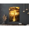 Strom života Zlatý prameň (Formato del quadro A1, Colore della cornice Senza cornice, Finitura 3D)
