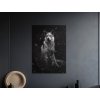 Čiernobiely obraz Strážca zimy (Formato del quadro A1, Colore della cornice Senza cornice, Finitura 3D)