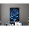 Obraz Modrý sukulent (Formato del quadro A1, Colore della cornice Senza cornice, Finitura 3D)