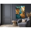 Obraz Zlatá monstera (Formato del quadro A1, Colore della cornice Senza cornice, Finitura 3D)