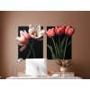 Dvojdielny obraz Romantické tulipány (Dimensioni del quadro 89 x 146 cm, Finitura 3D)
